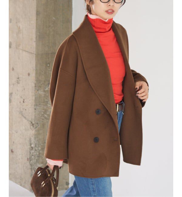 IENA「《追加2》Super160 ショールカラーハーフコート」|その他|