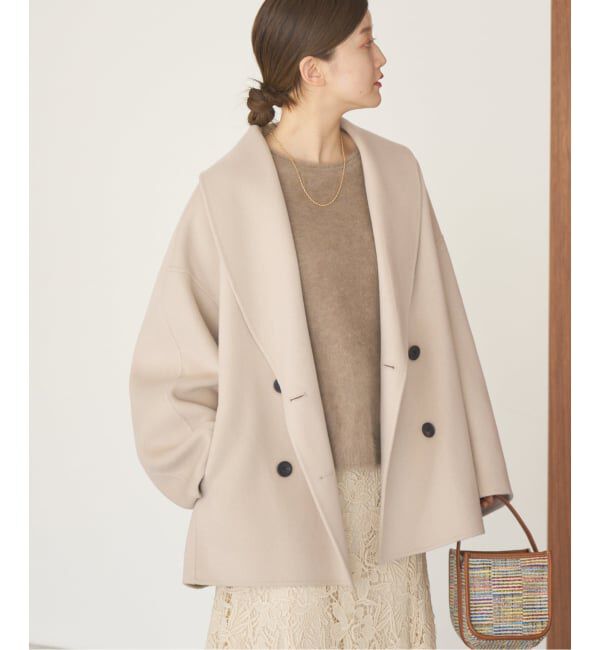 IENA「《追加2》Super160 ショールカラーハーフコート」|その他|