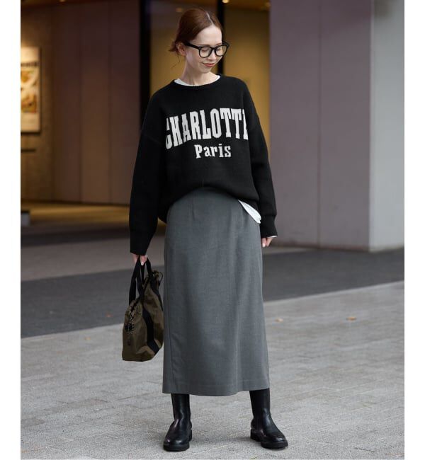 SLOBE IENA「CHARLOTTE ロゴニット」|ニット・セーター|