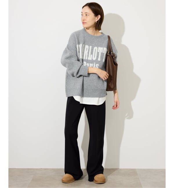 SLOBE IENA「CHARLOTTE ロゴニット」|ニット・セーター|