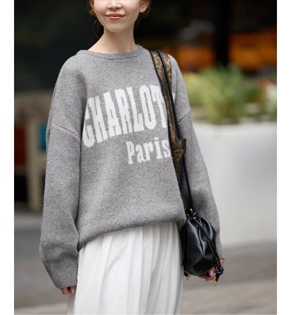 SLOBE IENA「CHARLOTTE ロゴニット」|ニット・セーター|