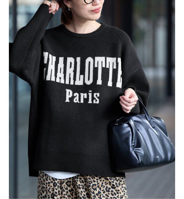 SLOBE IENA「CHARLOTTE ロゴニット」|ニット・セーター|