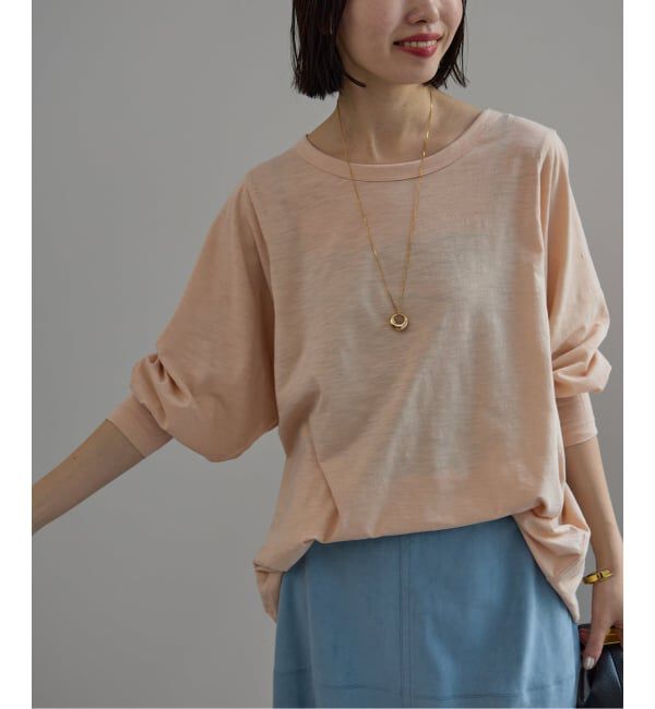 SLOBE IENA「《予約》シアー天竺ニュアンスプルオーバー」|Tシャツ・カットソー|