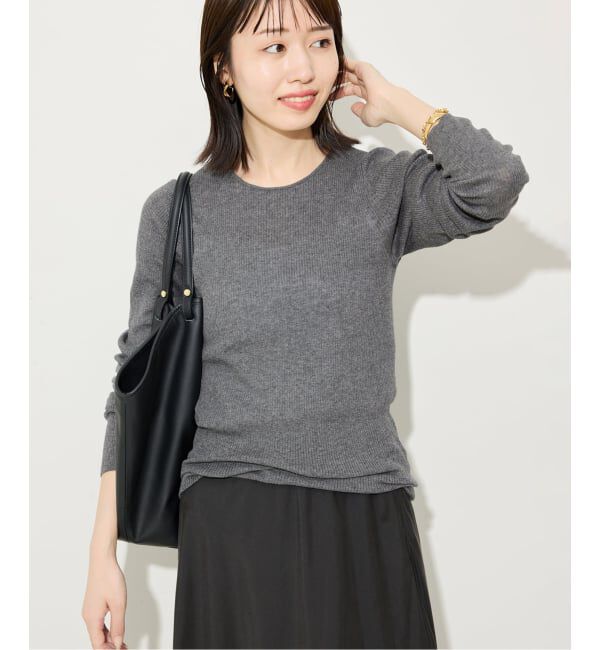 SLOBE IENA「《WEB限定/追加3予約》スイビハイゲージプルオーバー」|ニット・セーター|