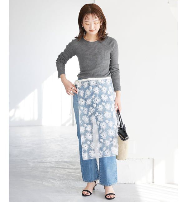 SLOBE IENA「《WEB限定/追加3予約》スイビハイゲージプルオーバー」|ニット・セーター|