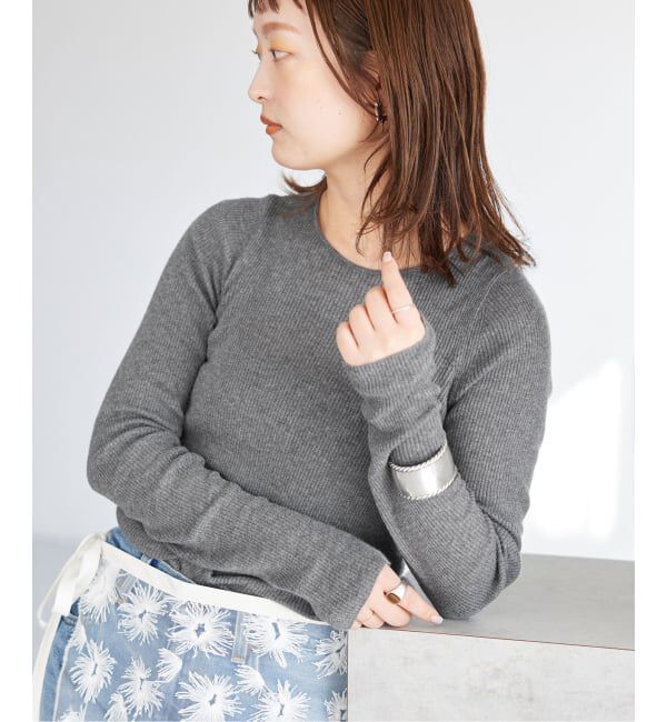 SLOBE IENA「《WEB限定/追加3予約》スイビハイゲージプルオーバー」|ニット・セーター|