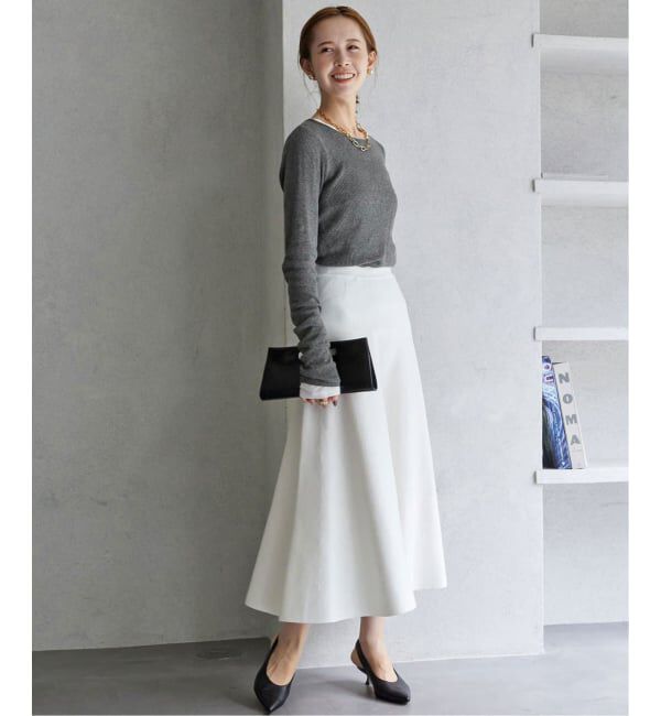 SLOBE IENA「《WEB限定/追加3予約》スイビハイゲージプルオーバー」|ニット・セーター|