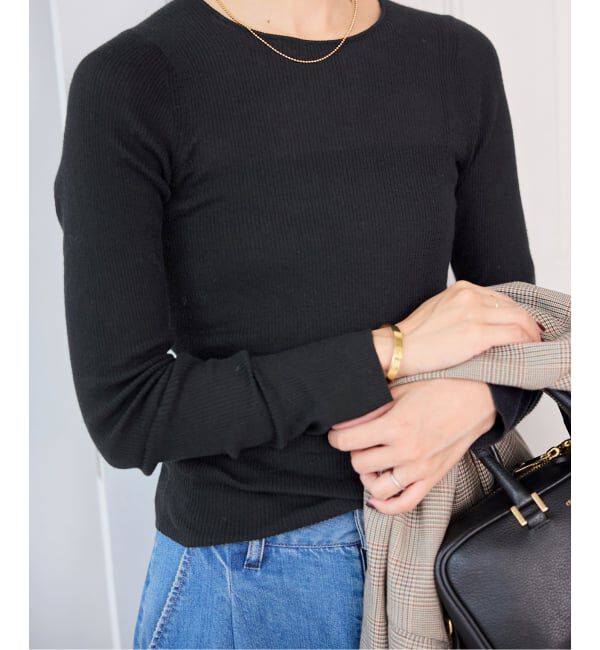 SLOBE IENA「《WEB限定/追加3予約》スイビハイゲージプルオーバー」|ニット・セーター|