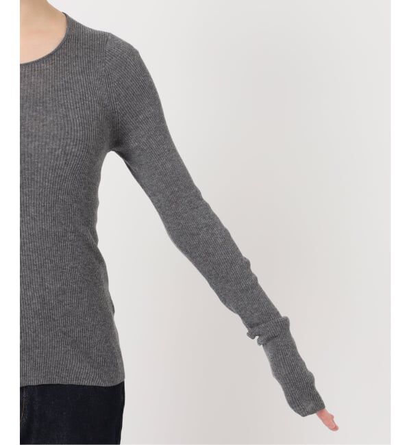 SLOBE IENA「《WEB限定/追加3予約》スイビハイゲージプルオーバー」|ニット・セーター|