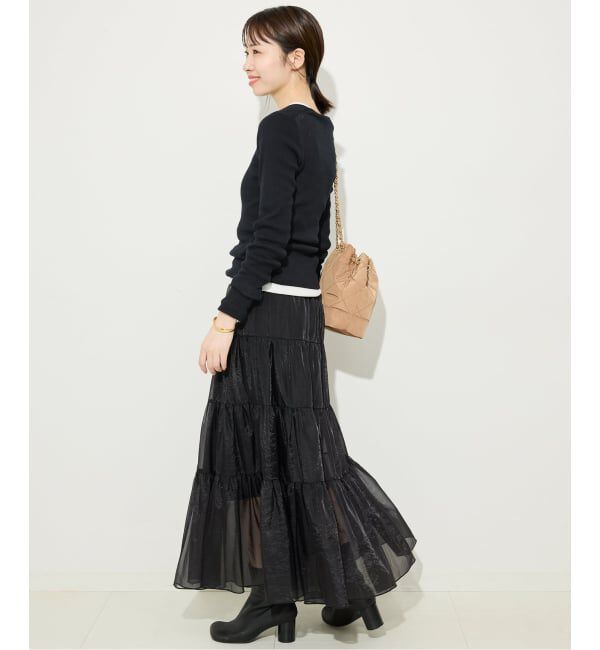 SLOBE IENA「《WEB限定/追加3予約》スイビハイゲージプルオーバー」|ニット・セーター|