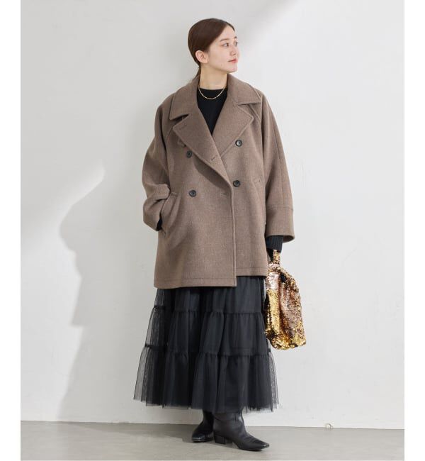 IENA「ダブルブレストハーフコート」|その他|