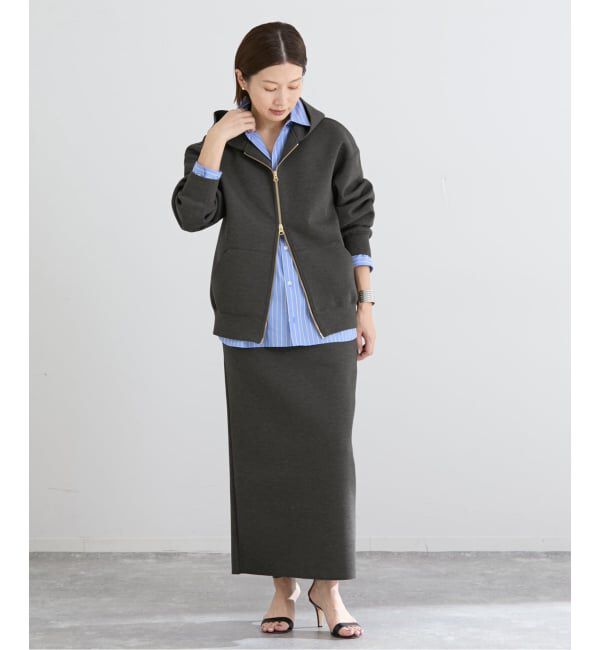 IENA「《予約》ダンボールニットフーディ」|パーカー|