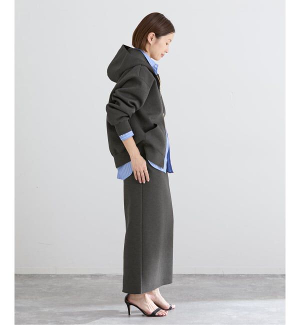 IENA「《予約》ダンボールニットフーディ」|パーカー|