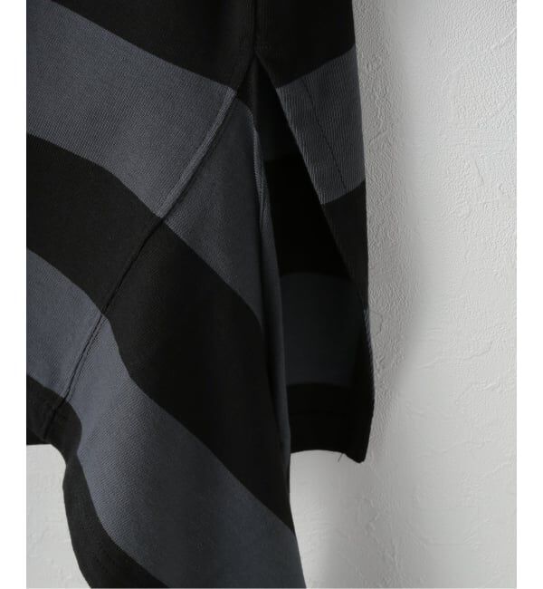 PULP「【Geek Office / ギークオフィス】OPEN YY Knitted STRIPE TRIM RUGBY SHIRT」|その他|