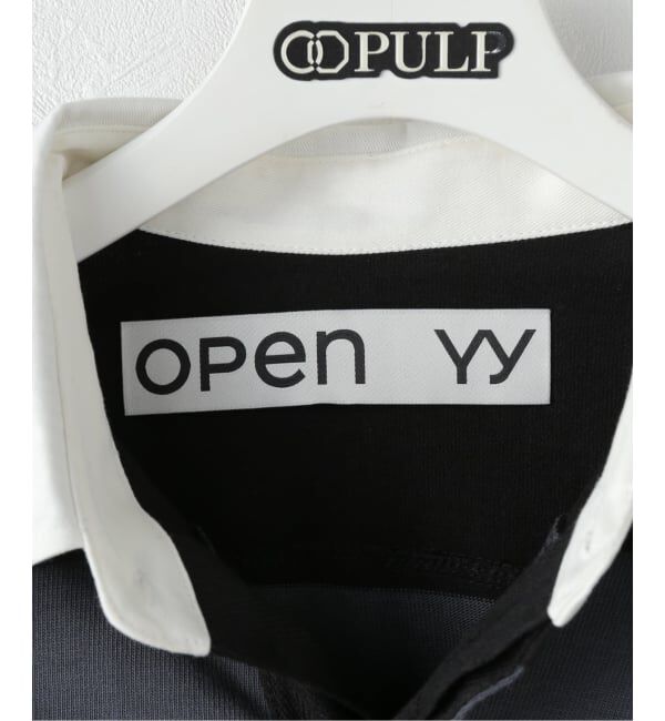PULP「【Geek Office / ギークオフィス】OPEN YY Knitted STRIPE TRIM RUGBY SHIRT」|その他|