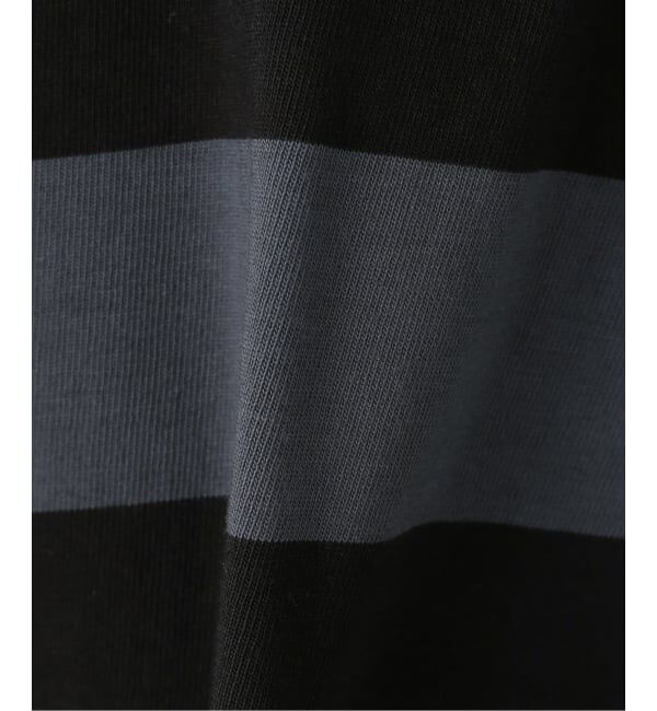 PULP「【Geek Office / ギークオフィス】OPEN YY Knitted STRIPE TRIM RUGBY SHIRT」|その他|
