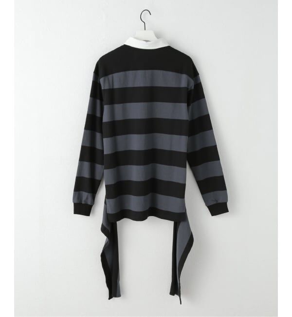 PULP「【Geek Office / ギークオフィス】OPEN YY Knitted STRIPE TRIM RUGBY SHIRT」|その他|