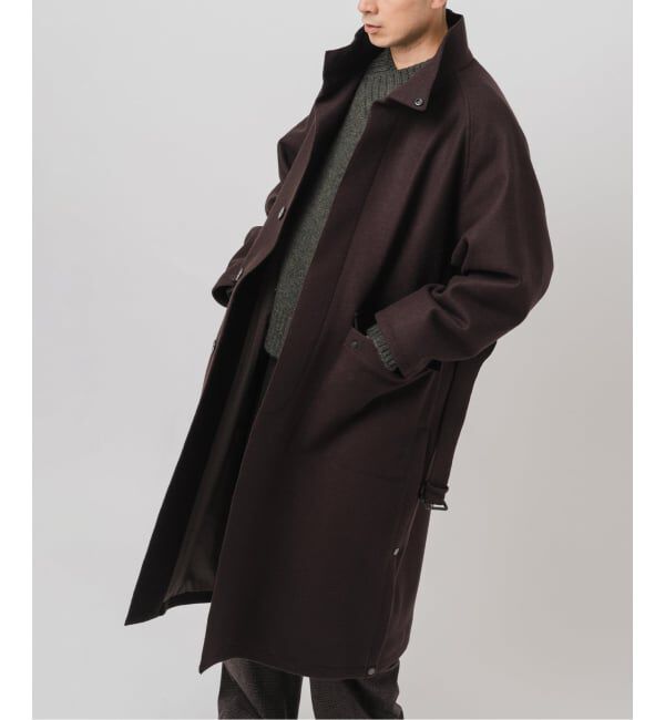 EDIFICE「ニット メルトン モーターサイクル コート」|その他|ブラウン