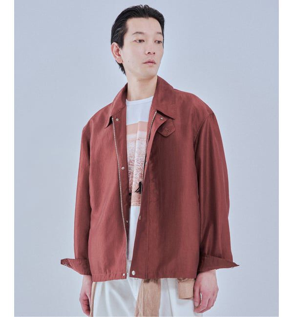 EDIFICE「《予約》ライト シャンブレー ショート ブルゾン」|その他|ブラウン