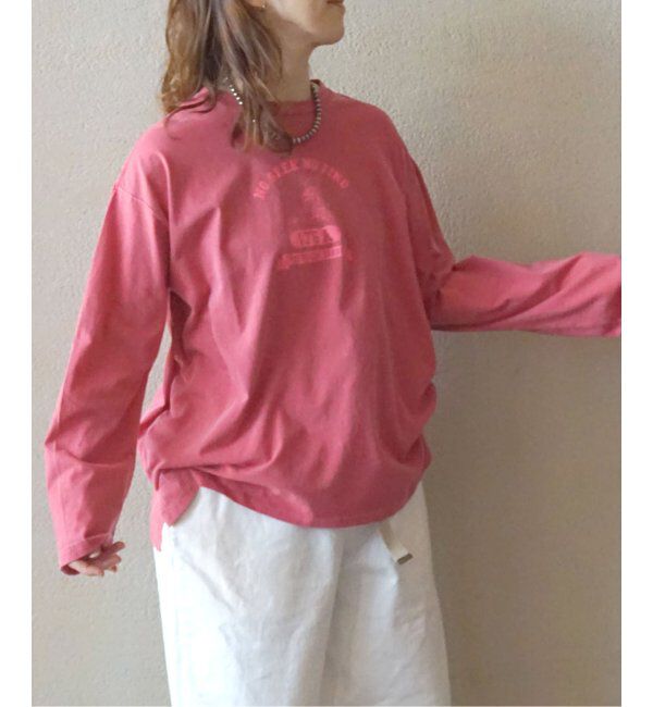 journal standard luxe「オーバーダイプリントロンT」|Tシャツ・カットソー|レッド