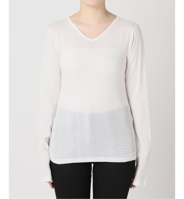 JOURNAL STANDARD「別注【MILLER/ミラー】 for JOURNAL STANDARD VネックリブL/S T」|Tシャツ・カットソー|