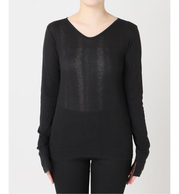 JOURNAL STANDARD「別注【MILLER/ミラー】 for JOURNAL STANDARD VネックリブL/S T」|Tシャツ・カットソー|