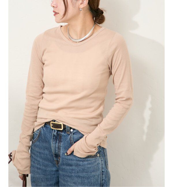 JOURNAL STANDARD「別注【MILLER/ミラー】 for JOURNAL STANDARD VネックリブL/S T」|Tシャツ・カットソー|