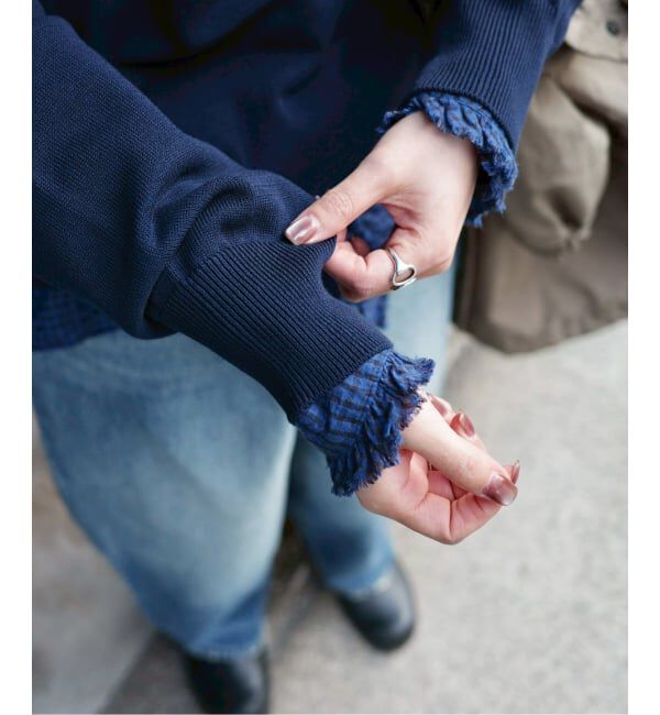 journal standard luxe「ハイツイストテンジク クルーネックプルオーバー」|ニット・セーター|