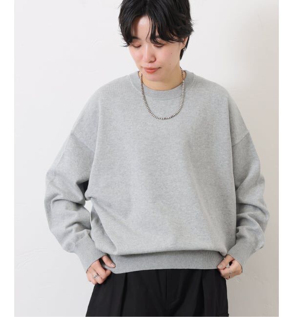 journal standard luxe「ハイツイストテンジク クルーネックプルオーバー」|ニット・セーター|グレーA