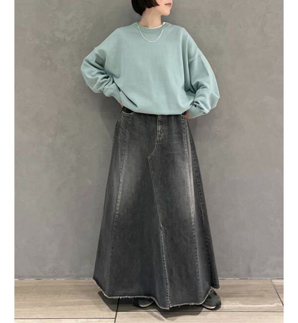 journal standard luxe「ハイツイストテンジク クルーネックプルオーバー」|ニット・セーター|ブルー