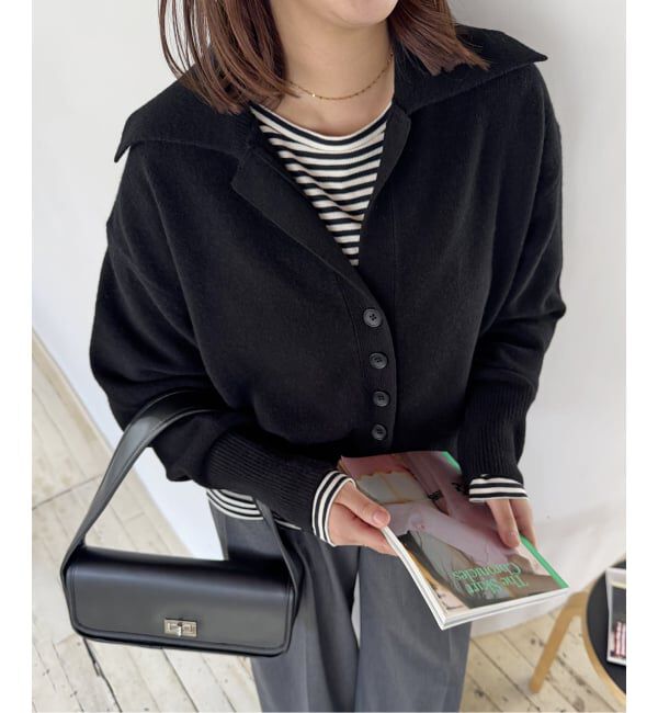 JOURNAL STANDARD☆MUSIC カーディガン　新品　ブラック 追加3》MUSICオープンカラーカーディガン（JOURNAL STANDARD）｜ルミネ