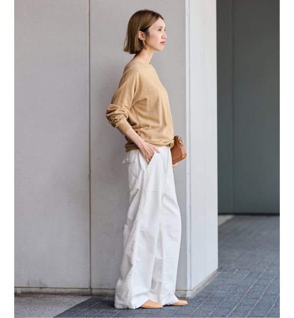 FRAMeWORK「≪一部カラーWEB限定≫ミリタリースラブバックサテンベイカーパンツ」|カーゴ|