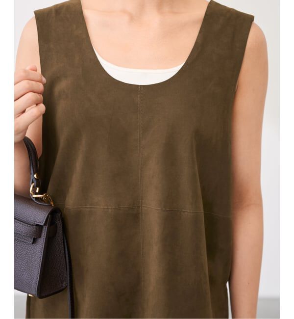 FRAMeWORK「フェイクスエードオーバータンク」|シャツ・ブラウス|