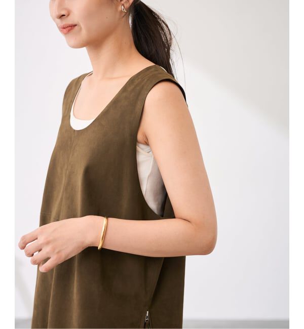 FRAMeWORK「フェイクスエードオーバータンク」|シャツ・ブラウス|