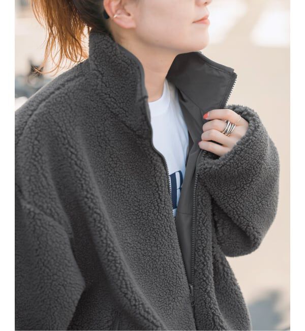 Spick and Span「《WEB限定カラー有り》リバーシブルボアブルゾン」|その他|