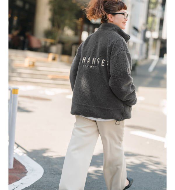 Spick and Span「《WEB限定カラー有り》リバーシブルボアブルゾン」|その他|