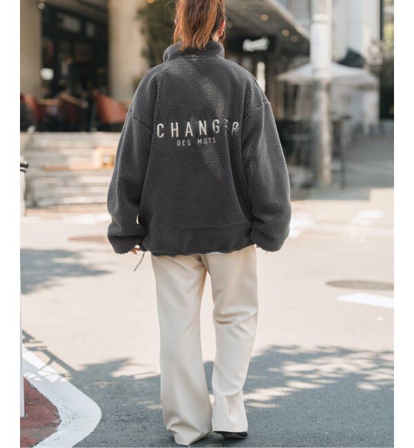 Spick and Span「《WEB限定カラー有り》リバーシブルボアブルゾン」|その他|