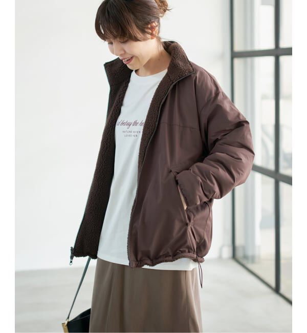 Spick and Span「《WEB限定カラー有り》リバーシブルボアブルゾン」|その他|