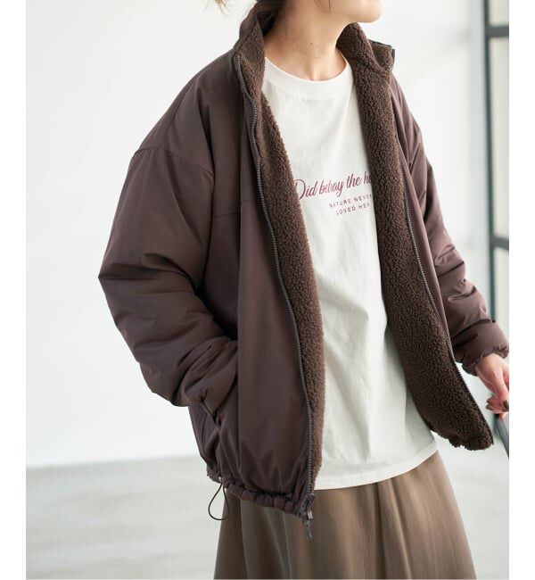 Spick and Span「《WEB限定カラー有り》リバーシブルボアブルゾン」|その他|