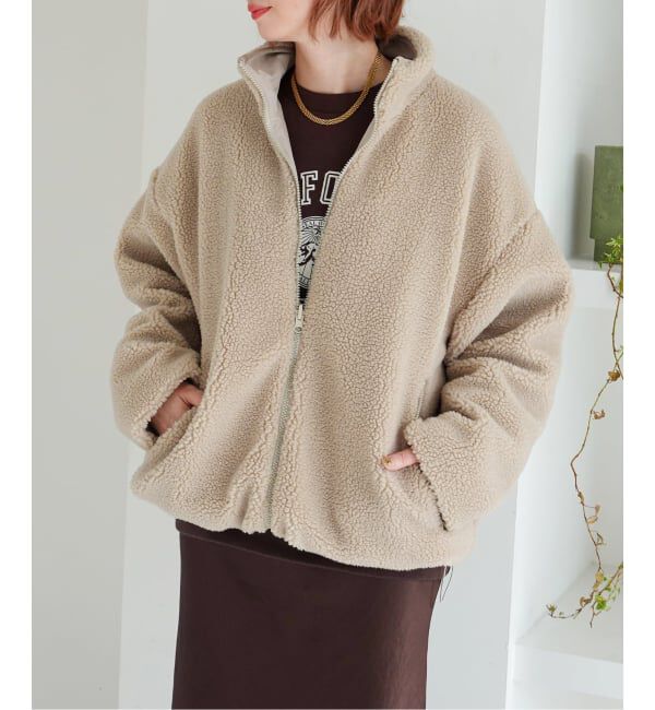 Spick and Span「《WEB限定カラー有り》リバーシブルボアブルゾン」|その他|