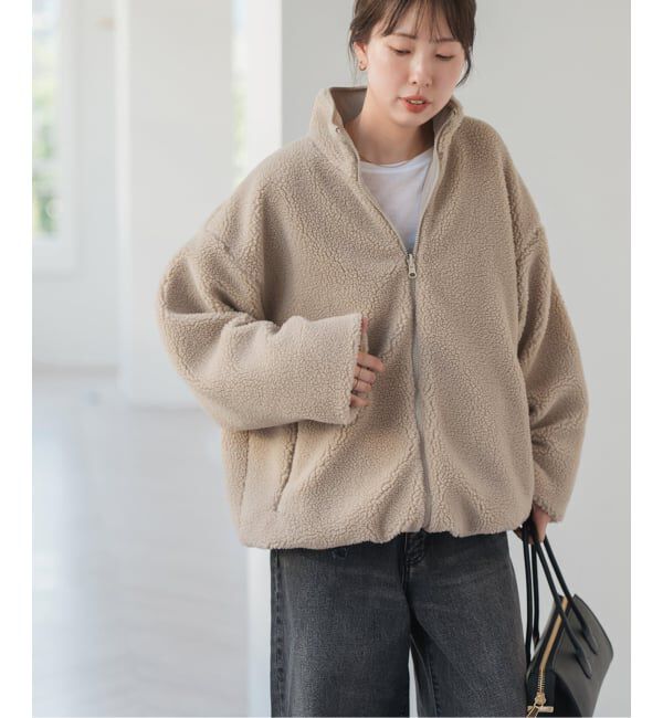 Spick and Span「《WEB限定カラー有り》リバーシブルボアブルゾン」|その他|