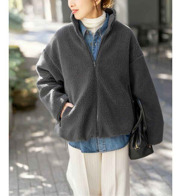 Spick and Span「《WEB限定カラー有り》リバーシブルボアブルゾン」|その他|