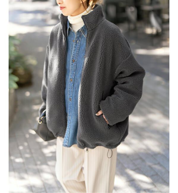 Spick and Span「《WEB限定カラー有り》リバーシブルボアブルゾン」|その他|