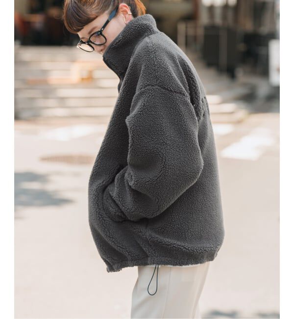 Spick and Span「《WEB限定カラー有り》リバーシブルボアブルゾン」|その他|