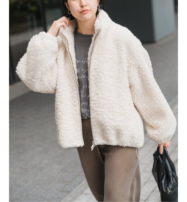 Spick and Span「ZIPBOA BZ / ジップボア ブルゾン」|その他|ナチュラル