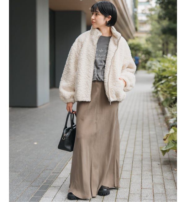 Spick and Span「ZIPBOA BZ / ジップボア ブルゾン」|その他|