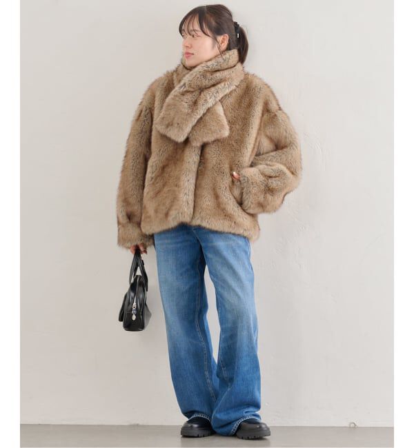 U by SPICK&SPAN「HAVELESS/ハブレス BLAIR FAUX FUR JACKET(マフラー付き)」|その他|