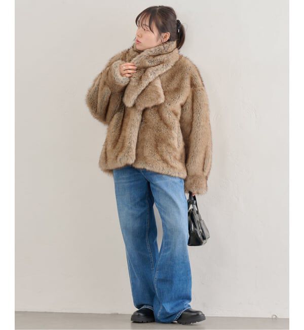 U by SPICK&SPAN「HAVELESS/ハブレス BLAIR FAUX FUR JACKET(マフラー付き)」|その他|