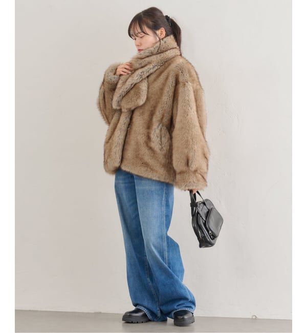 U by SPICK&SPAN「HAVELESS/ハブレス BLAIR FAUX FUR JACKET(マフラー付き)」|その他|