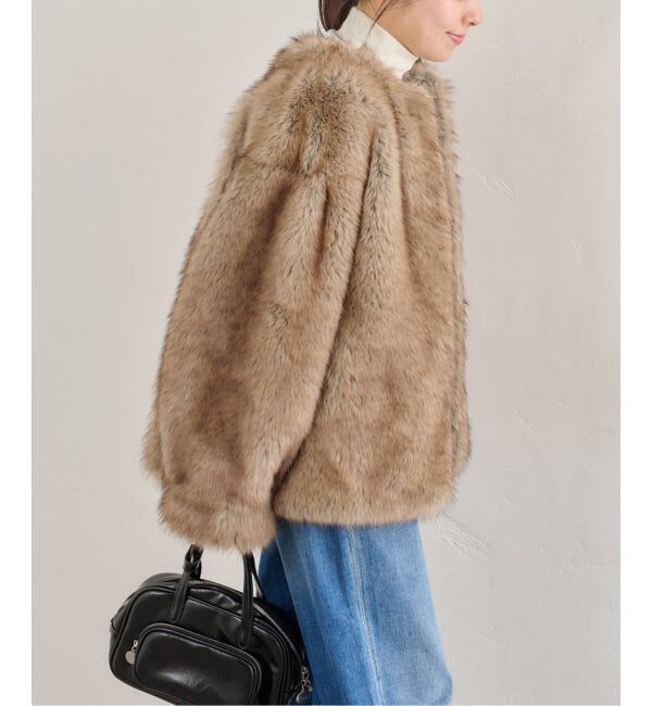U by SPICK&SPAN「HAVELESS/ハブレス BLAIR FAUX FUR JACKET(マフラー付き)」|その他|